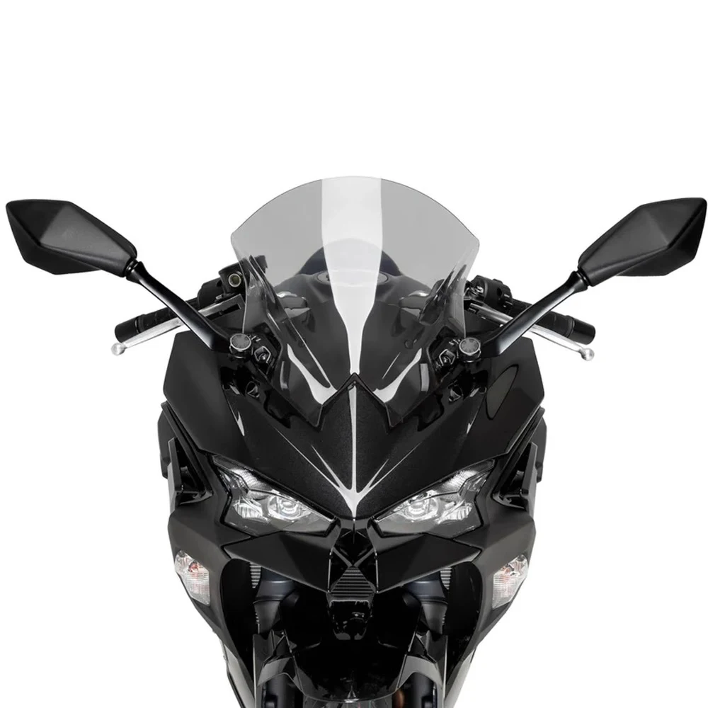 For Kawasaki NINJA500 SE 2024 NINJA 500 Double Bubble Windscreen Windshield Fairing Screen Wind Deflector Accessories Moto