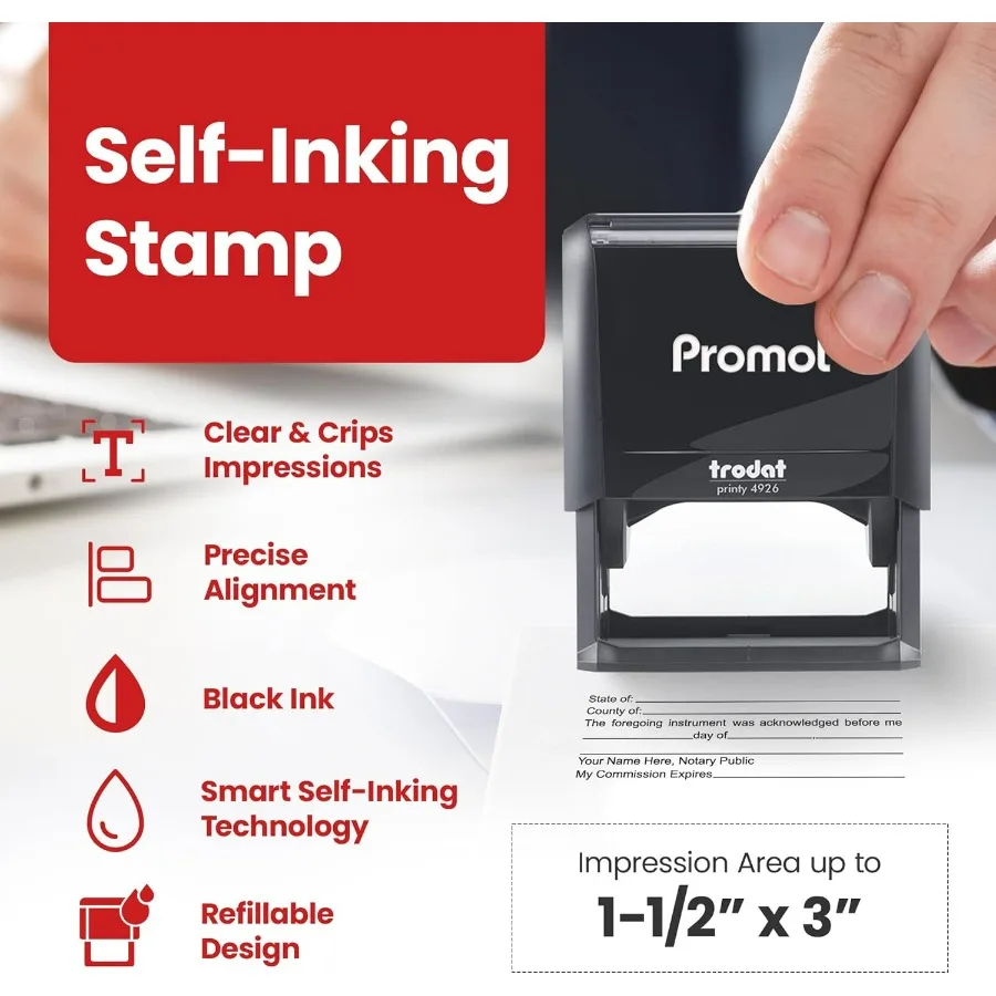 Stempel Notaris Tanda Terima Tinta Hitam Stempel Karet Otomatis