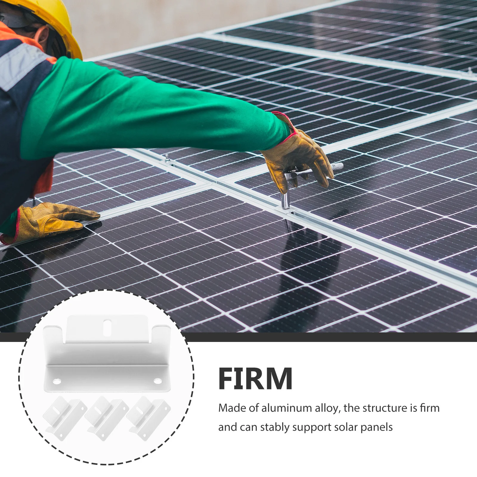 

4pcs Solar Panel Mounting Z Brackets Heavy Duty Aluminum For Rv Roof Weather Resistant Solar Panel Mounting Hardware Kit