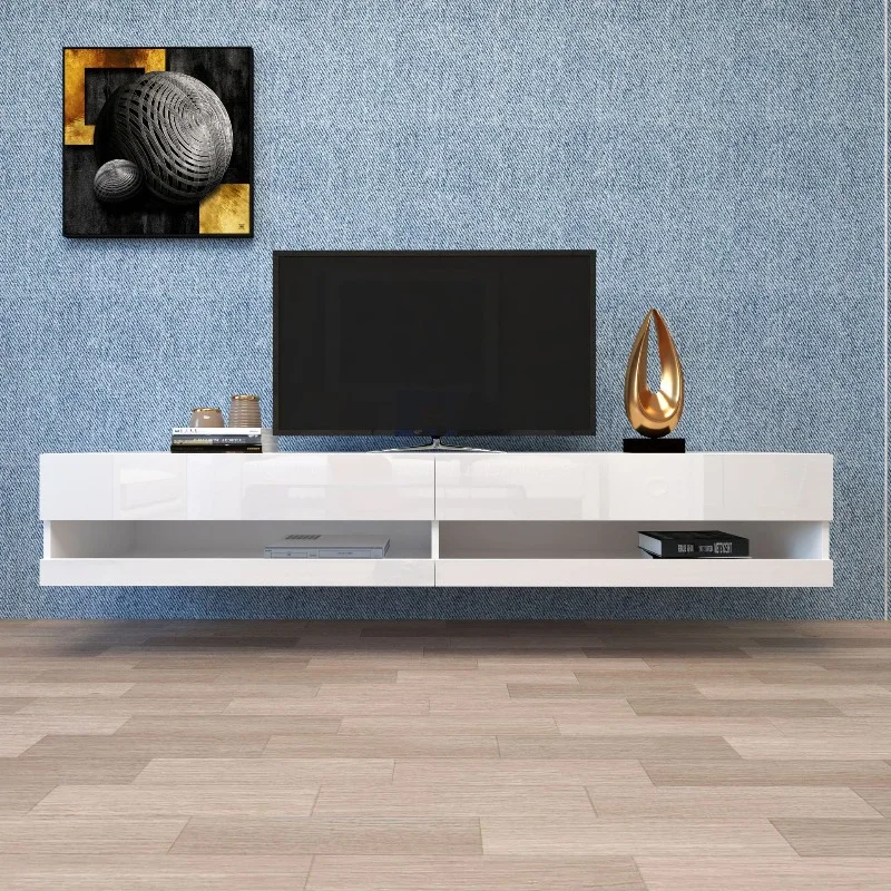 

Smart Modern Floating TV Lift Table with Chest of Drawers Wooden TV Stand Design Wooden Fireplace Electric