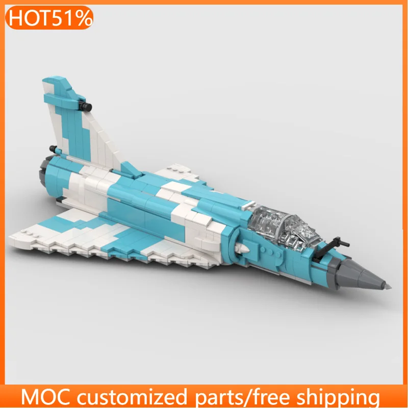 

1007 PCS Plane Bricks Mirage 2000 MOC Customize Modular Building Block Creative Design Educational DIY Boys Assembly Toy Gift