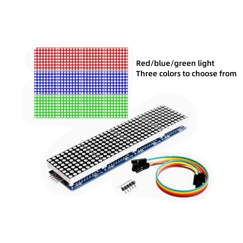 

MAX7219 Dot Matrix Module Microcontroller Control Module 4 in-1 Display 5P Cable Included (H6A4)