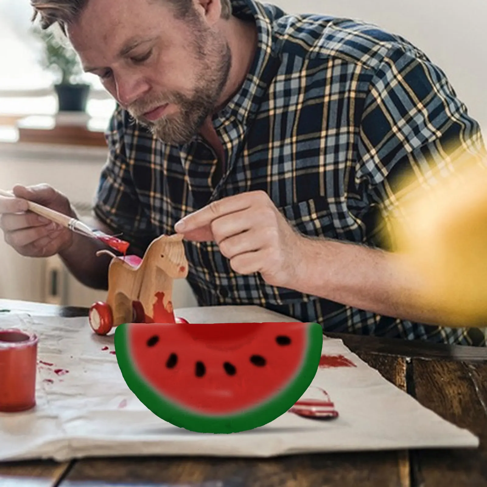 

Набор из 5 заготовок в форме арбуза из пенопласта для рисования, декорирования пайетками, поделок, школьных творческих проектов, белый цвет