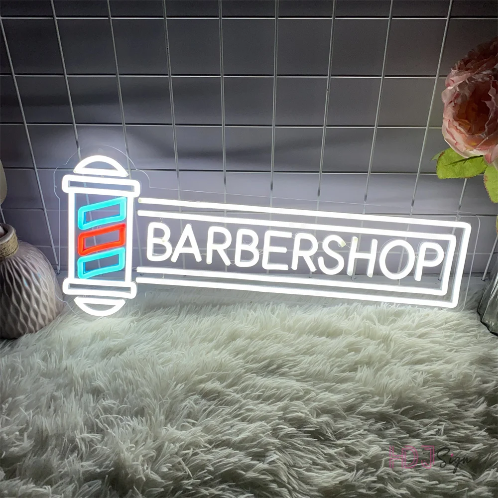 Barbershop Neon Led Sign Beauty Salon Wall Decor LED Neon Lights USB Boardsign Neon Lamps Sign Barber Shop Store Decoration