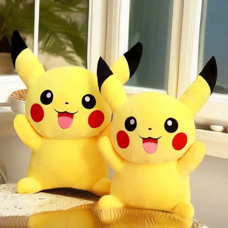 

Мягкие игрушки Pokemon Kawaii Pikachu, мультяшные и милые плюшевые куклы, подушка, подарок на день рождения для детей, друзей, мальчиков, украшение для дома
