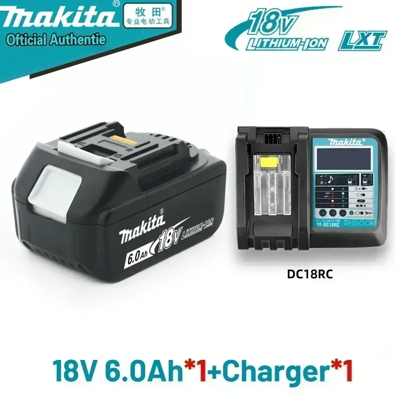 Originele 18V Makita Lithium Batterij 5AH 6AH 9AH BL1860B BL1850B bl1840 batterij 100% BL1860 BL1815 18V Makita Oplader