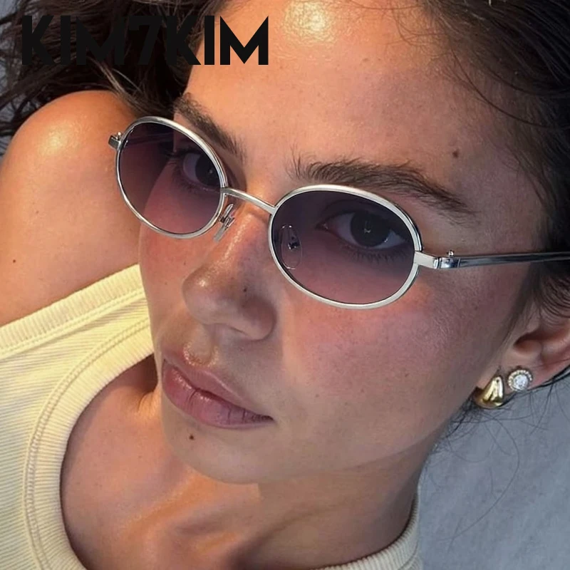 إطار صغير البيضاوي فاسق النظارات الشمسية النساء 2025 العلامة التجارية الفاخرة تغيير لون نظارات شمسية خمر UV400 نظارات فوتوكروميك ظلال