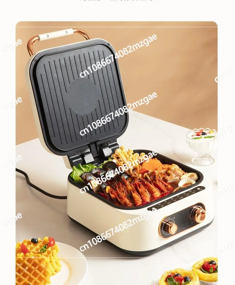 

Multifunctional household double-sided heating, enlarged and deepened suspension electric cake pan, pancake machine, baking