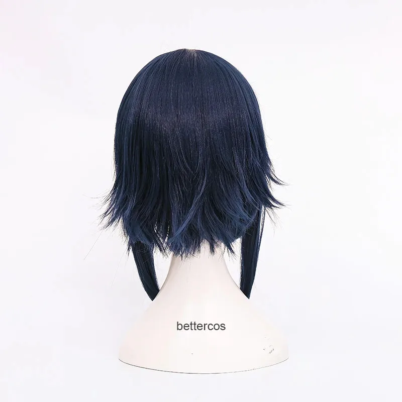 

Candy 2025Anime Hyuga Hinata Cosplay Wigs Black Blue Mix Synthetic Hair Fluffy Party Carnival Role Play Two Styles+ Wig Cap