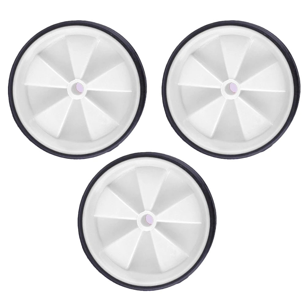 

3Pairs Universal Training Wheels Kids White Durable Bike Auxiliary Wheels Safety Support Balance Confidence Learning