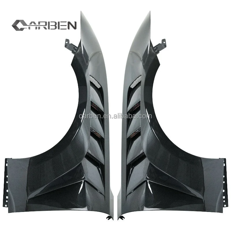

GTD Style Carbon Fiber Front Fender 2024 + Ford Mustang Exhaust Side Front Automotive Part