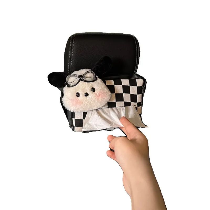 Pochacco Anime Kawaii Sanrio Dekoracyjne Urocze Pudełka na Chusteczki z Laleczką Śliczne Kreskówkowe Wiszące Torby do Przechowywania Małe Ozdoby Prezenty dla Dzieci