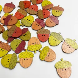 25/50/100pcs Mixed Wood Buttons Sewing Scrapbooking Home Clothing DIY Making Gift Handwork Decor Decorative 27x23mm WB921