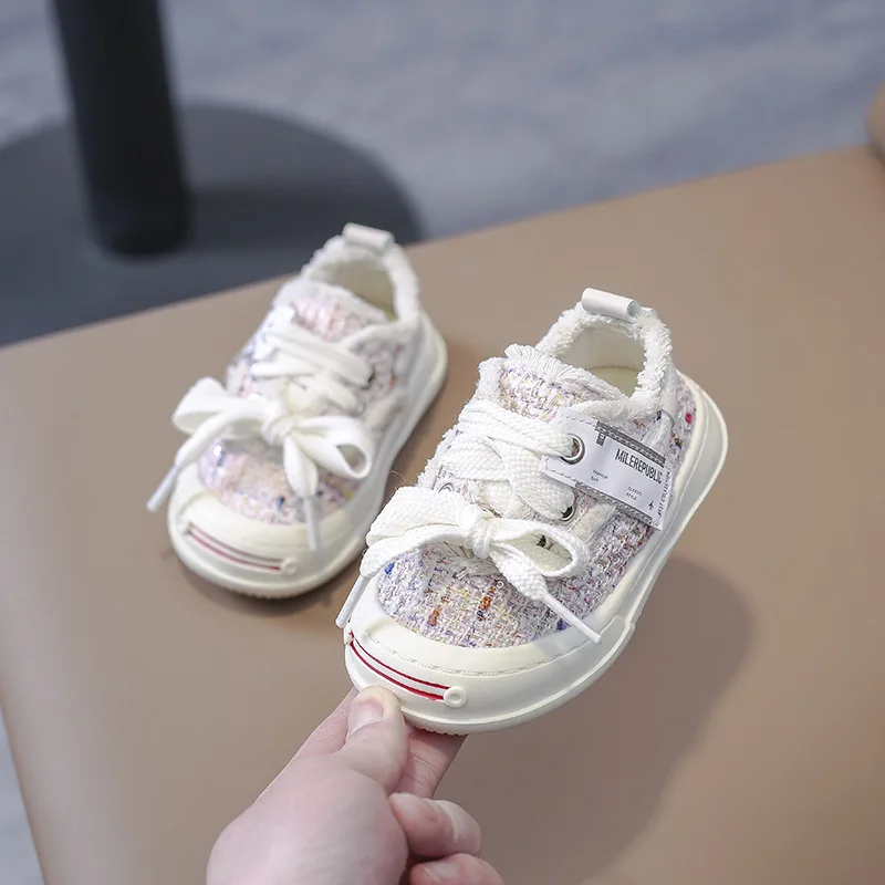 Scarpe Canva per bambini primavera autunno nuove scarpe in tessuto per bambini da uomo tavola alla moda per ragazzi e ragazze