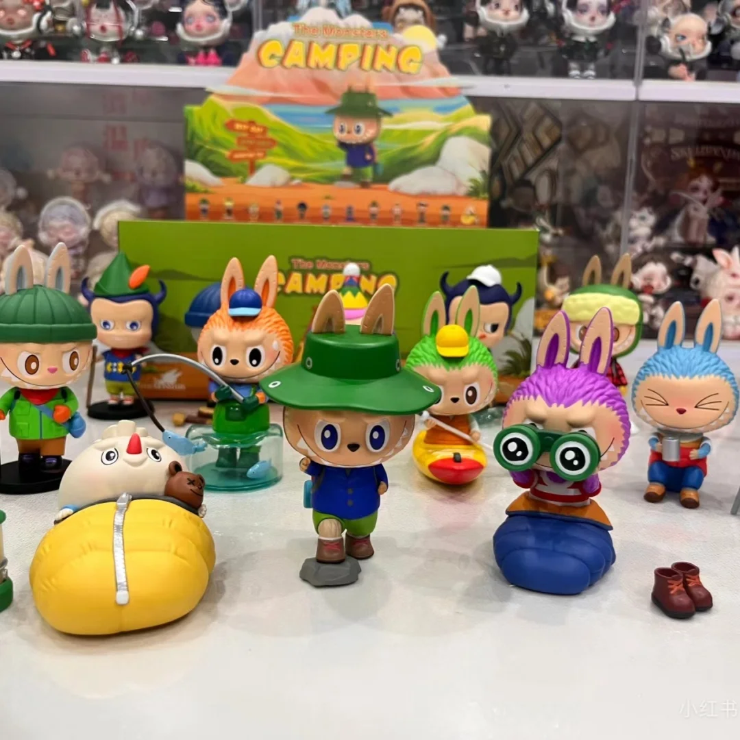 

Labubu The Monsters Camping Travel Series Blind Box Toys Anime Action Figure Caixa Caja Mystery Box Dolls Girls Kids Gift