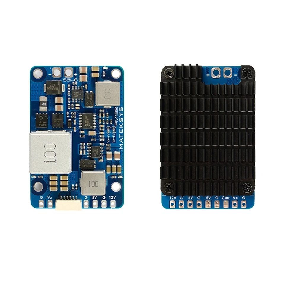 Mateksys-módulo de alimentación de sistemas Matek, PM12S-3 5V/12V 4A 5-8V/15A BEC para Dron de carreras RC Multirotor FPV de largo alcance