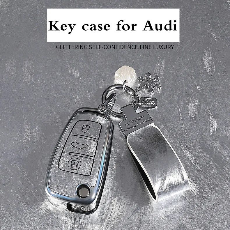 

Модный чехол для ключей Audi Key Fob Cover Мягкий ТПУ для A1 A3 A4 A5 A6 Q3 Q5 Q7 TT S3 R8 Key Fob Shell