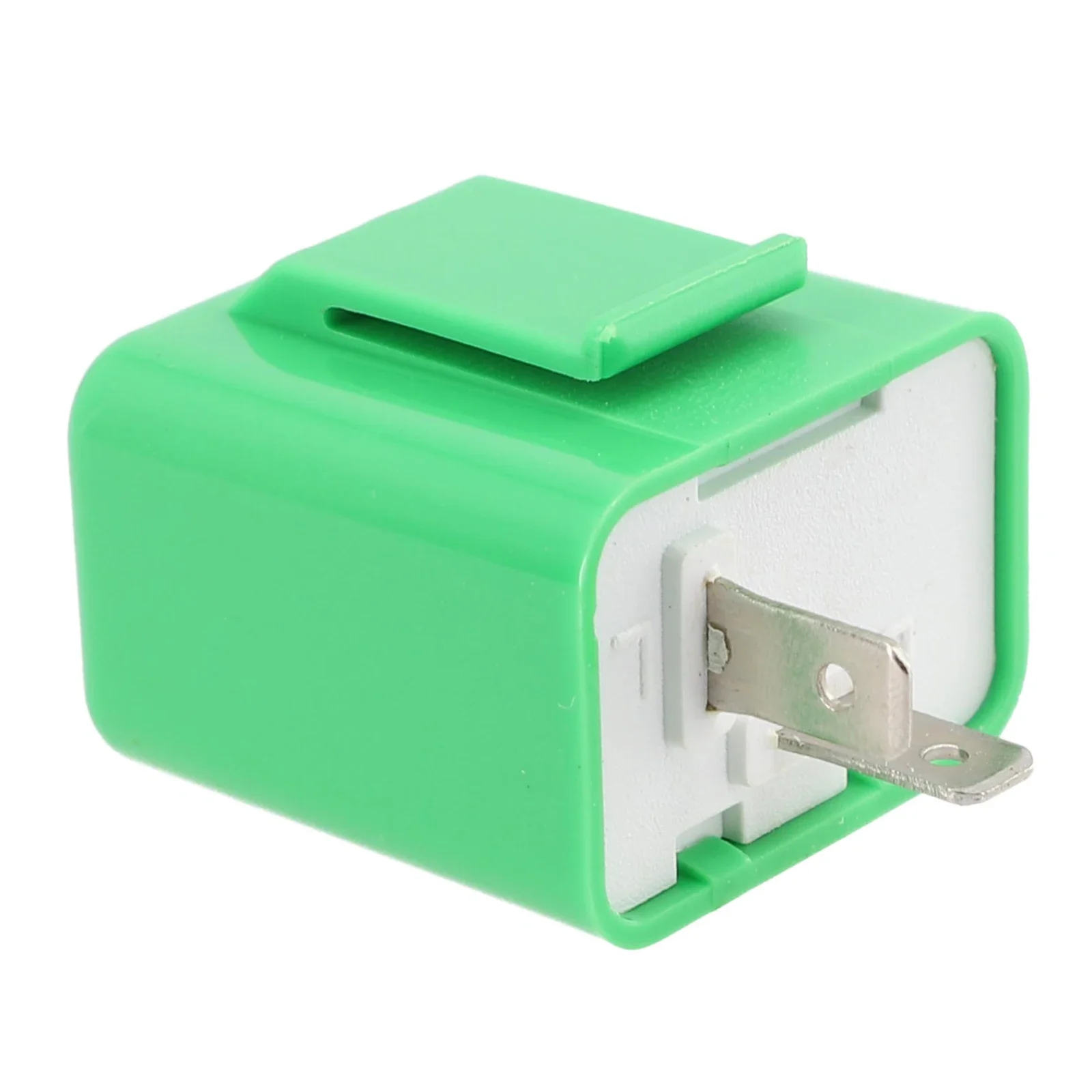 Motorrad Blinker Blitz relais 12VDC 1 stücke 2 Pin abs Material Zubehör einstellbar grün Anzeige Blitz zuverlässig