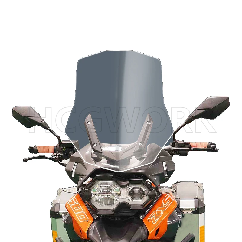 

Motorcycle Accessories Windshield Hd Transparent Heighten Widen for Zongshen Rx500