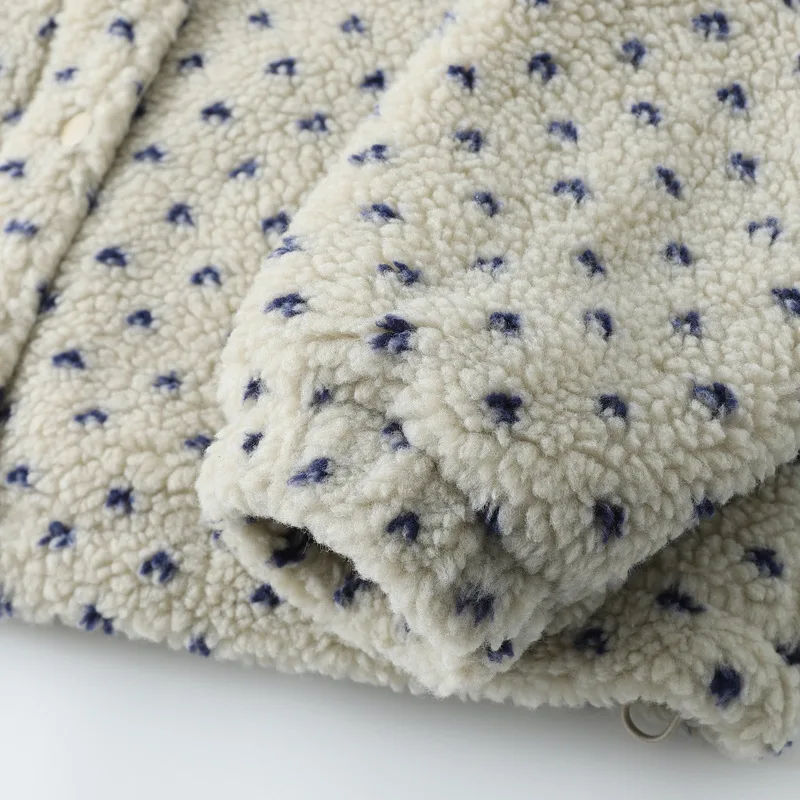 Neuer 2025, dicker Winter-Lammfleece-Mantel, Damen-Steppdruck, Mori-Girl-Mode, süße, lässige, warme, lockere Oberbekleidung C5D678CC