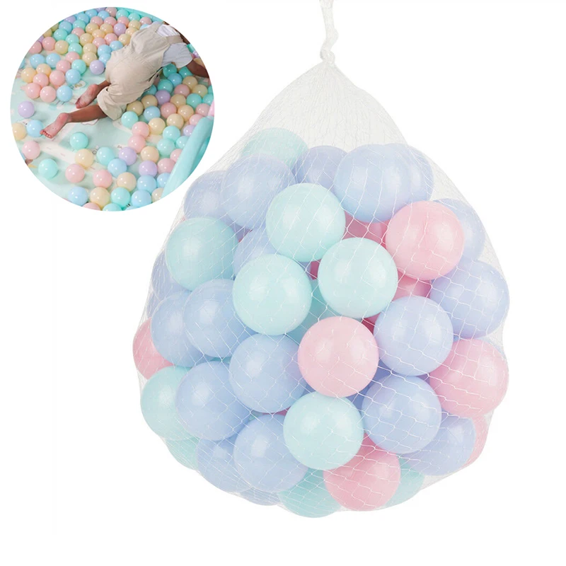 50/100 Pcs Milieuvriendelijke Kleurrijke Bal Zacht Plastic Oceaanbal Grappige Baby Kind Zwembak Speelgoed Water Zwembad Oceaangolf Bal Dia 5.5Cm