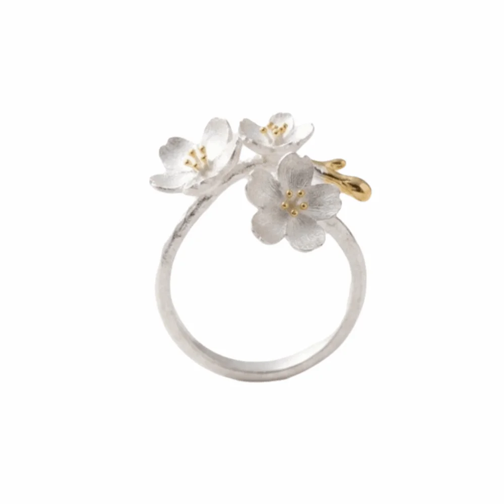 Ins Delicate Design Adjustable Rings Forest Style Elegant Minimalist Rings Vintage Women Jewelry Jewelry
