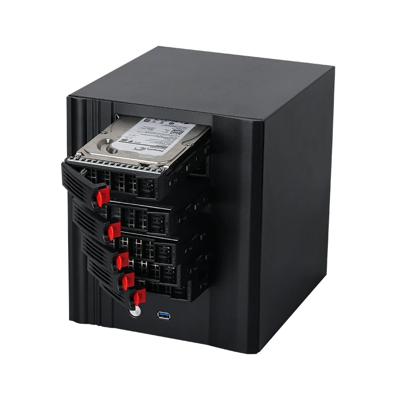 XCY X108 NAS 미니 PC 4x 6x 8x 베이 SATA HDD 인텔 N150 프로세서 DDR5 M.2 NVMe SSD 10Gbps 이더넷 타입-C 윈도우 11 리눅스 NAS OS
