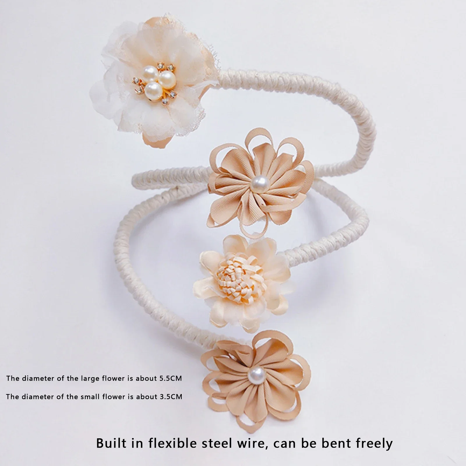 Flower Curtain Tieback Twist Bough Rope Curtain Holder Clips Curtain Tie Back Bedroom Curtain Holder Drapes Holdback Buckle Clip