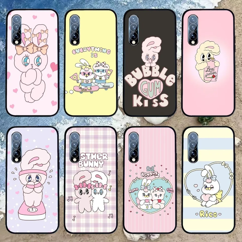 Korea Esther Bunny  Phone Case For Samsung Galaxy S21 S22 S23 Note S20 Plus Ultra Shell