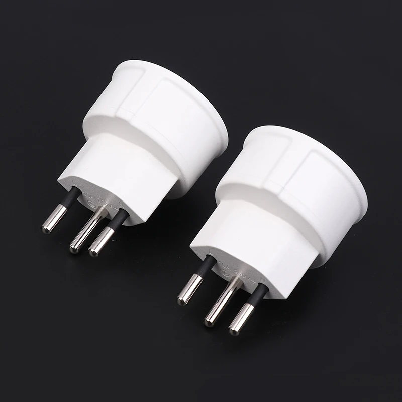 1 Piece EU DE To French Plug Converter, Embedded 3 Pin DE German Socket Plug Adapter