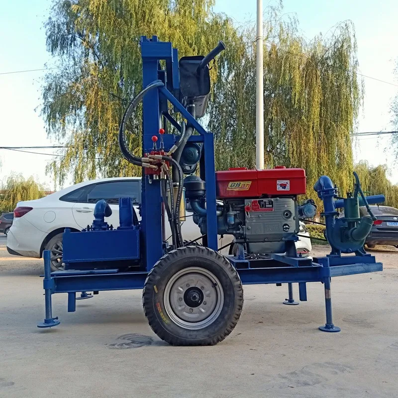 4.5KW Electric Water Well Drilling Rig For Well Drill Manual Water Rotary Small Rig Machines In Depth