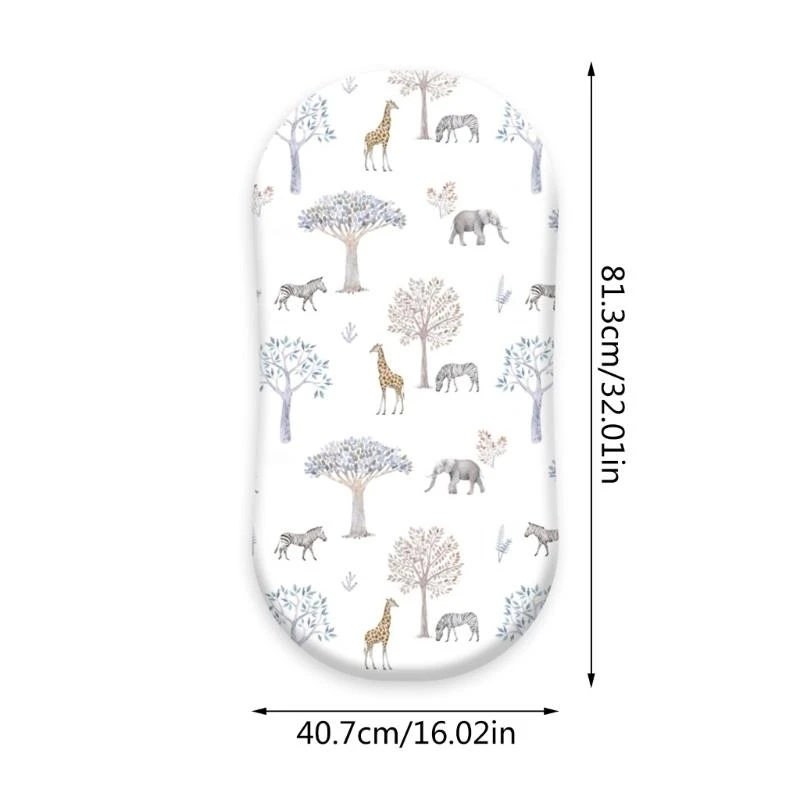 J15U 2 قطعة سرير الطفل المجهزة ورقة الوليد تغيير غطاء مراتب مضاد للماء عالي الجودة لينة وتنفس سرير المجهزة ملاءات حمالات غطاء