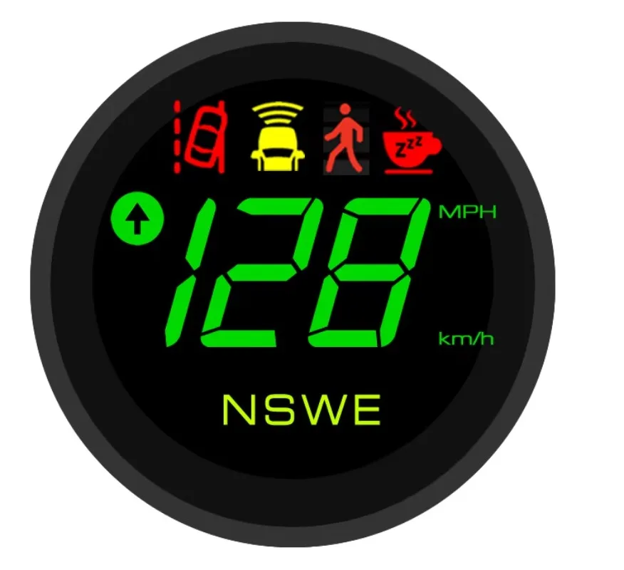 Mini  2K Road Front Camera  1080P Rear View Camera  Dual Lens Car Camera  with HUD GPS Speedometer AI ADAS Alarm Indicator