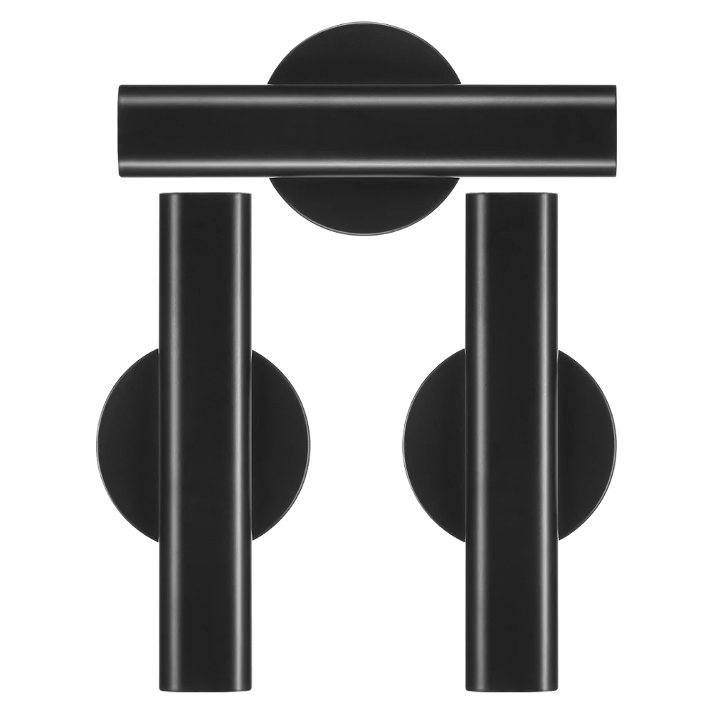 

3pcs Wall Mounted Metal Hanging Vase Black Flower Vases For Home Bathroom Living Room Bedroom Wall Plant Holder Nordic