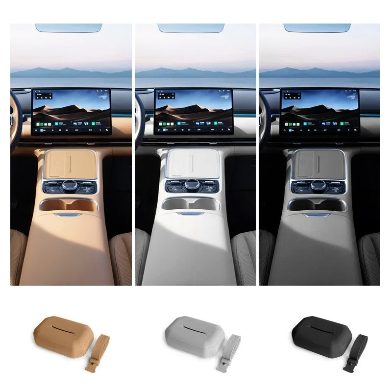 

General Motors silicone original car color square tissue box, paper bag, seatback hanging tissue box, car accessories supplies