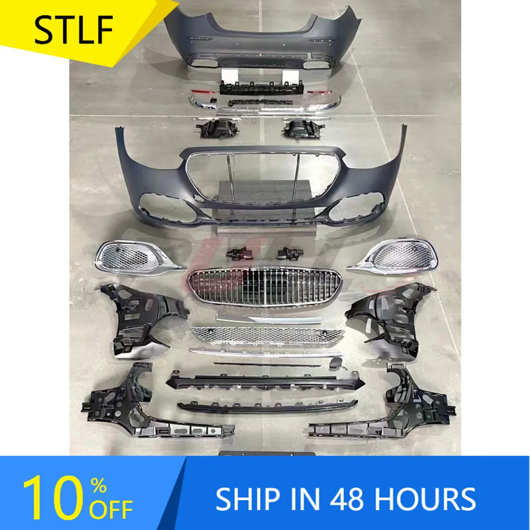 

STLFCar Bumpers BodyKit for Benzs S Class W223(2021+) to Maybachs Bodykit (2021+) Include Front and Rear Bumper Grille