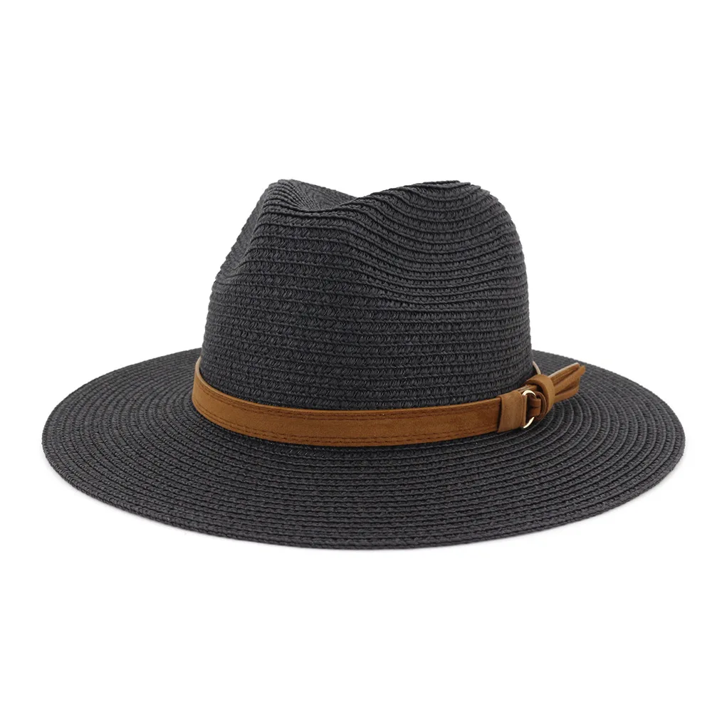 Große Panama-Hüte in den Größen 59–60 cm, Sommer-Sonnenhüte für Damen und Herren, ideal für den Strand, UV-Schutz, Strohhut, Jazz-Hut, Trilby-Hut. – Detail 12