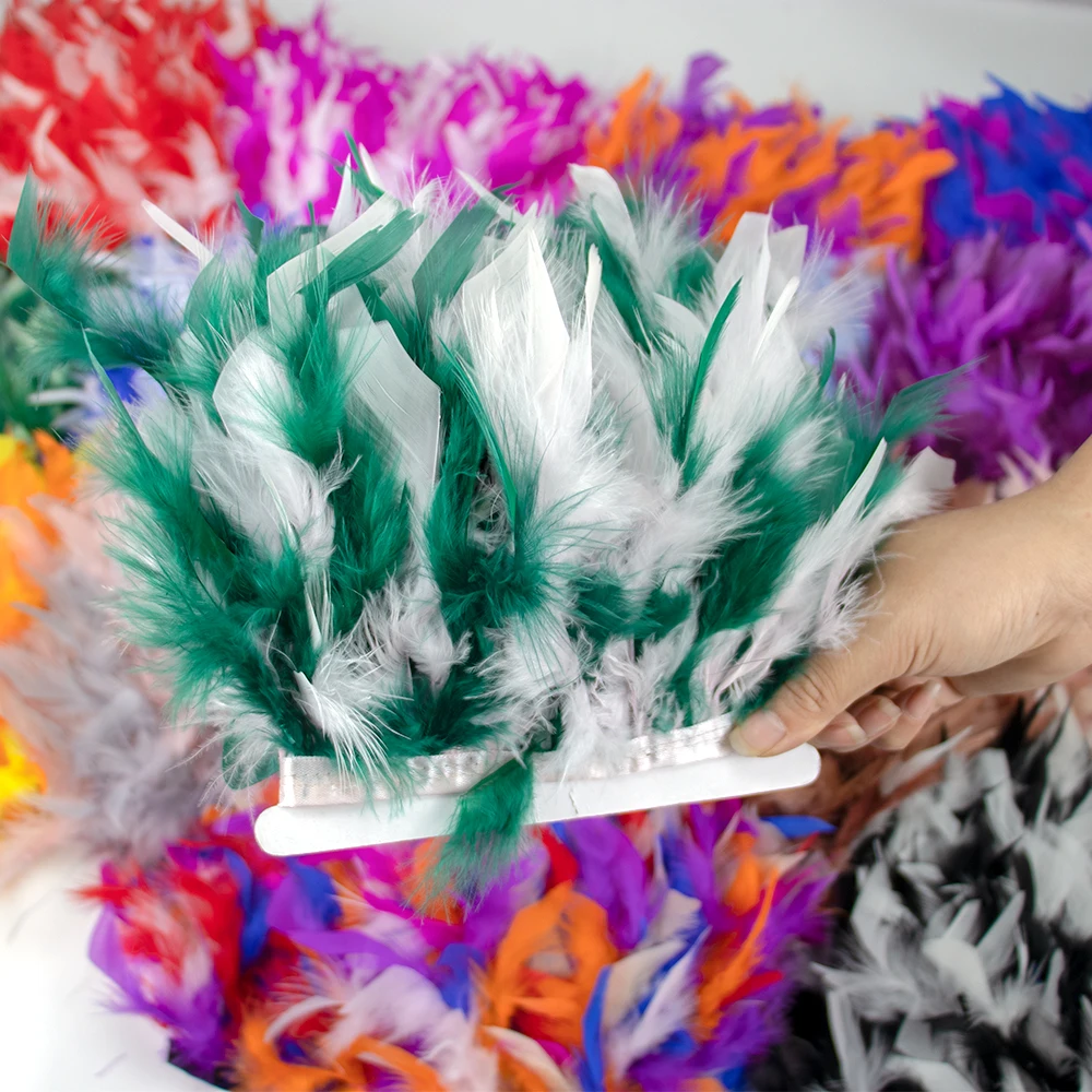 Feather Trim Marabou - Pita Rumbai Bulu Kalkun Marabou Alami