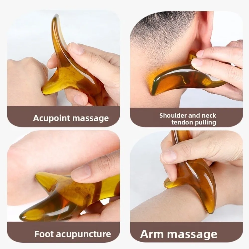 Gifts Triangle Amber Massager Facial Massager Shiatsu Gua Sha Tool Meridian Brush Beauty Tools Triangle Sparrow Foot Scraping