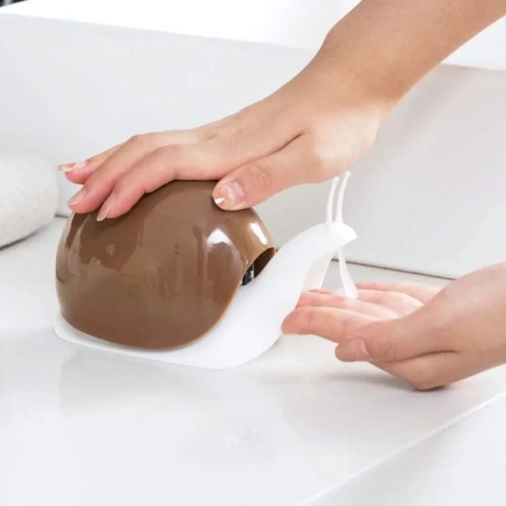 Shower Gel Container Bottle Snail Shape Liquid Soap Dispenser Portable Pressing Type Hand Sanitizer Bathroom Accessories