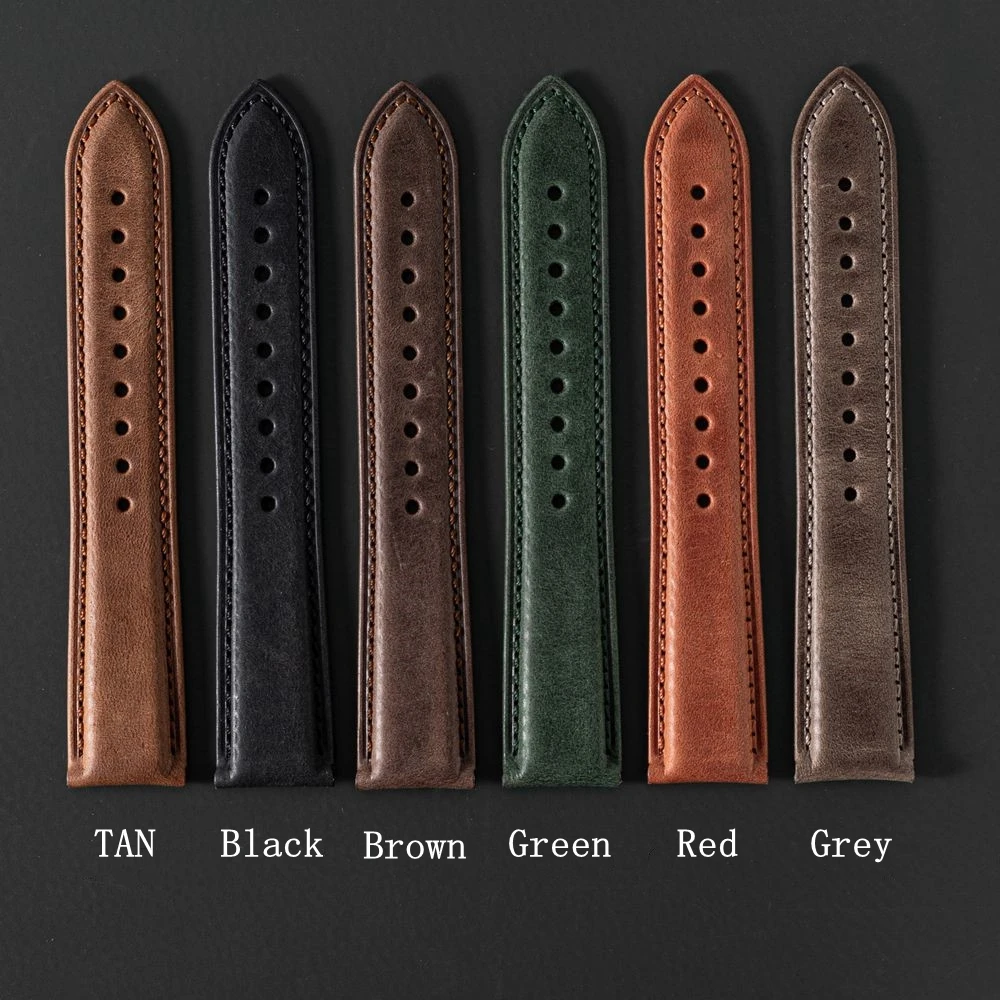 EACHE Watch Straps High Quality Top Grain Italy Genuine Cow Leather Watch Band 18mm 19mm 20mm 21mm