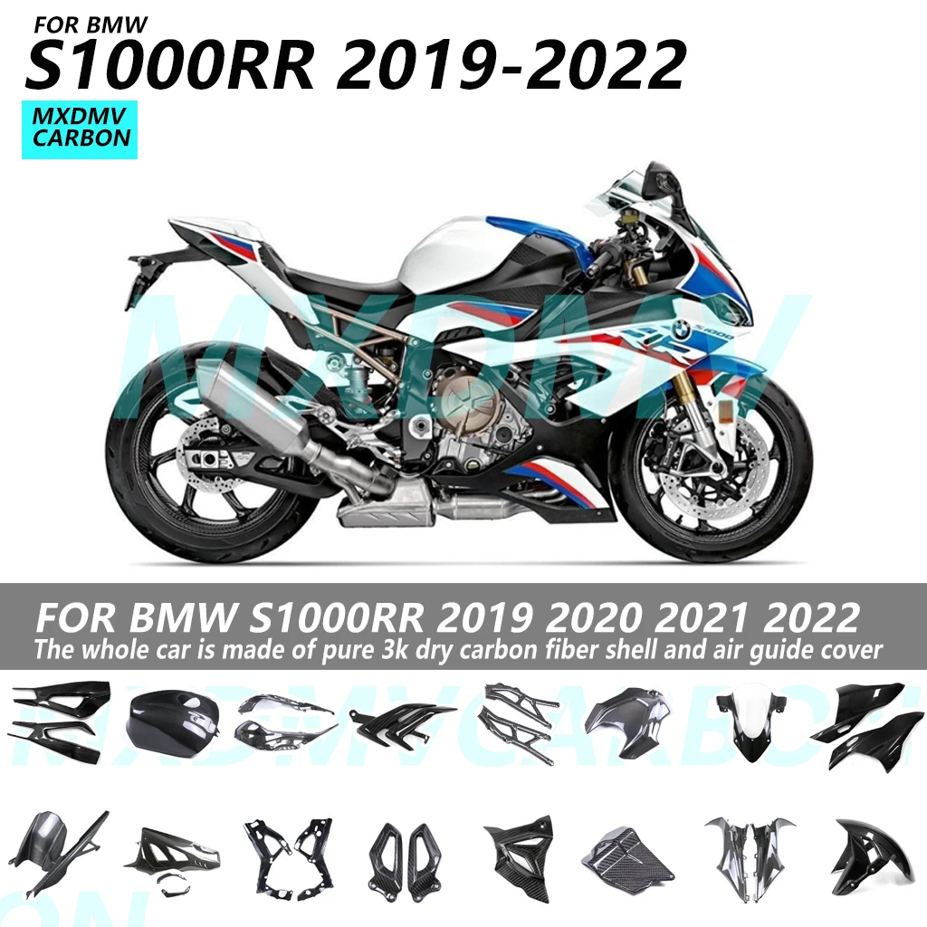 

For BMW S1000RR S1000 RR 2019 2020 2021 2022 100% Carbon Fiber Fairings Kits Guard Cowl Protection Motorcycle Accessories