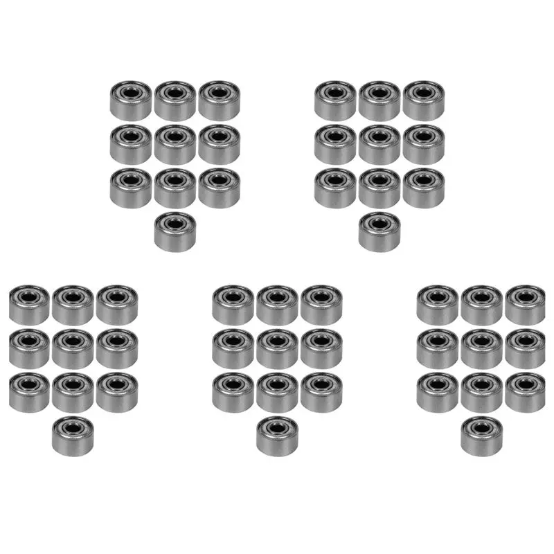 PZHI-50Pcs Miniature Rubber Sealed Metal Shielded Metric Radial Ball Bearing Model: 692 ZZ 2X6X3MM