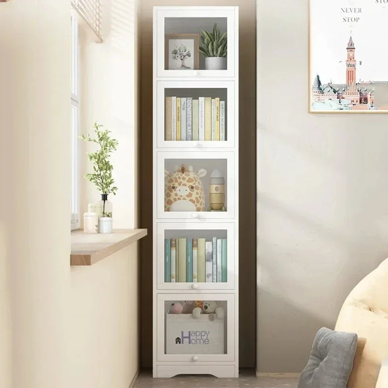 

Bedroom Storage Bookshelf Corner Children's Tableware Room Document Bookshelf Display