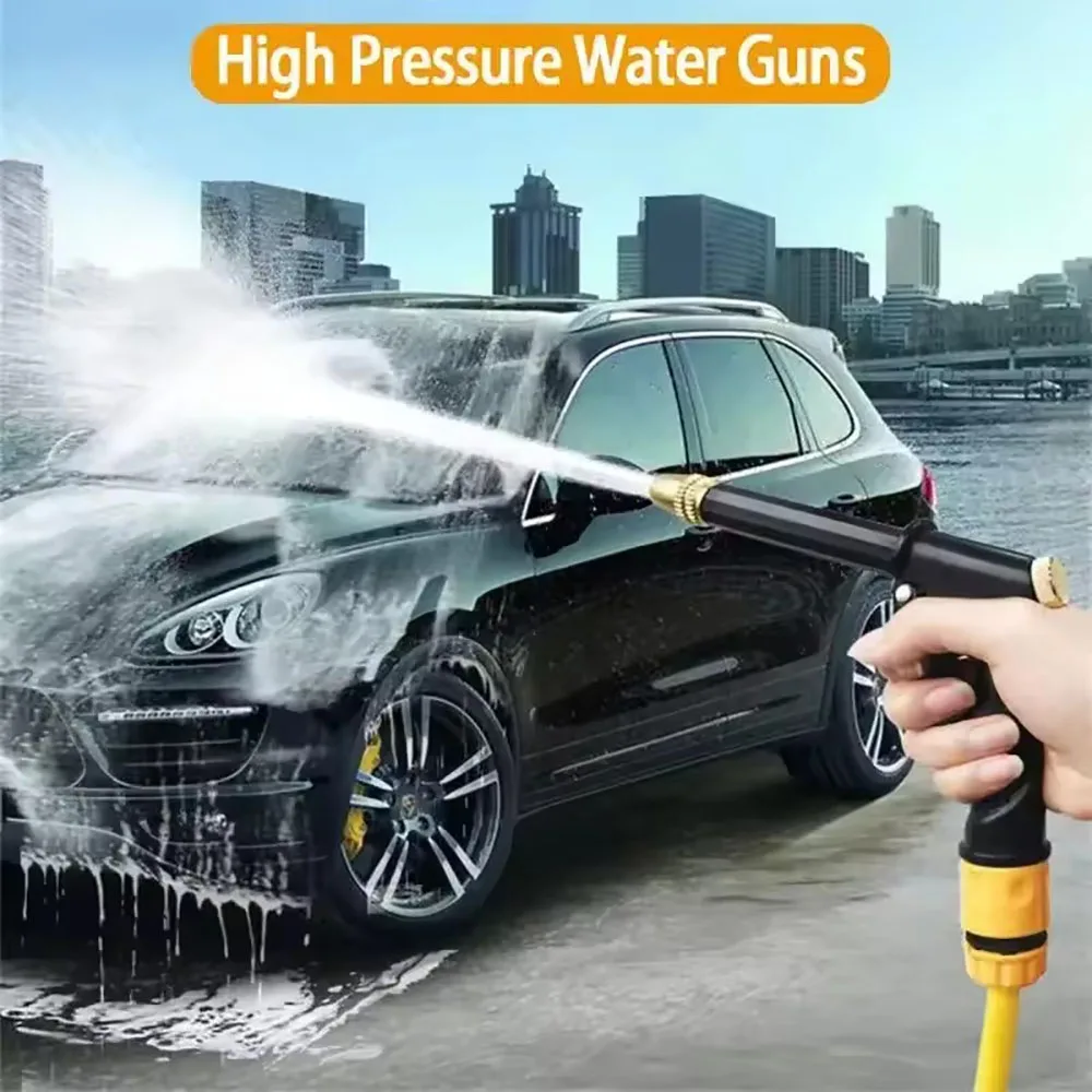 Tragbare Hochdruck-Wasserpistole zum Reinigen, Autowaschmaschine, Gartenbewässerungsschlauch, Sprühdüse, Schaumwasserpistole