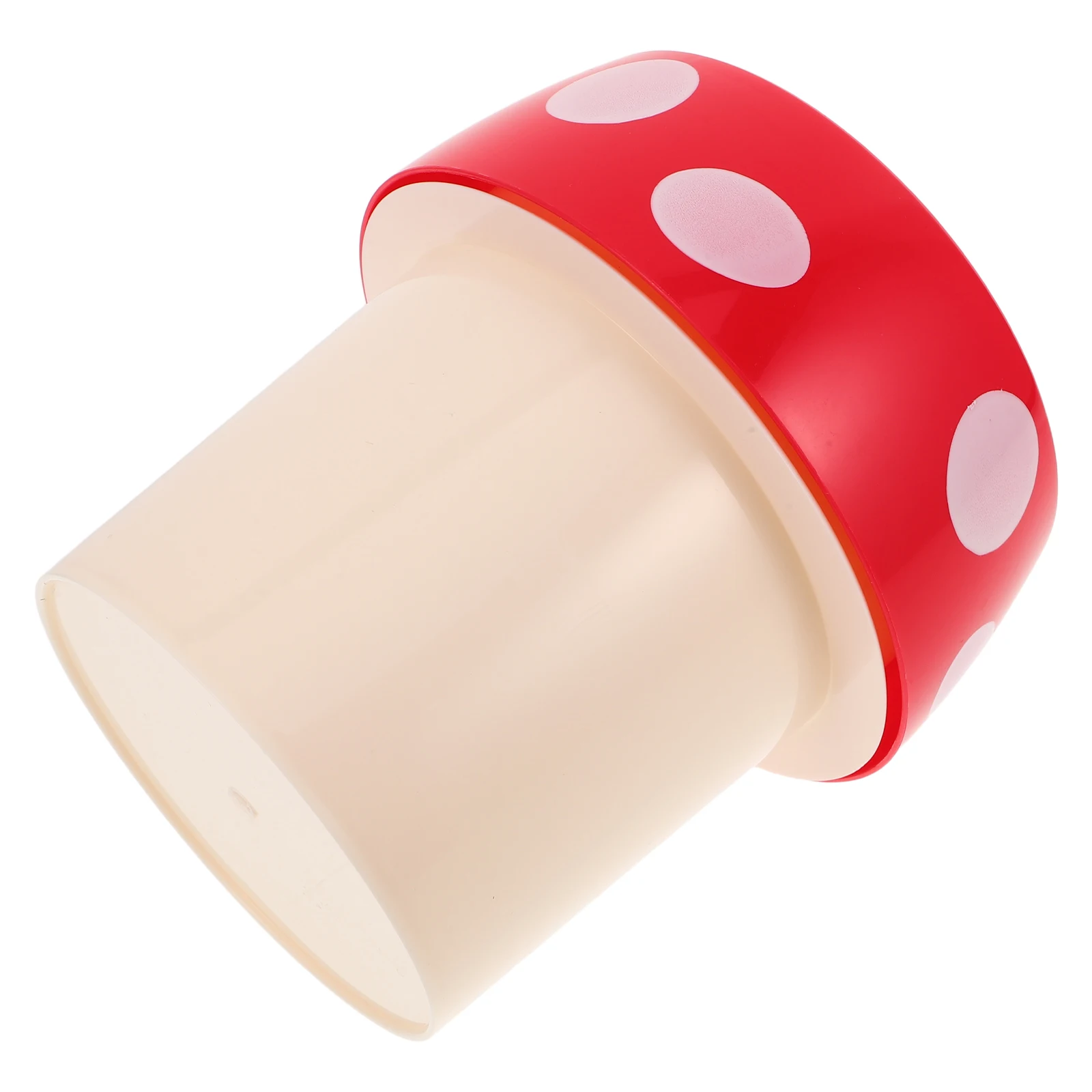 

Creative Mushroom Trash Can Pencil Holder Recycling Bin Mini High Capacity Countertop for Desk Plastic Small Garbage Office