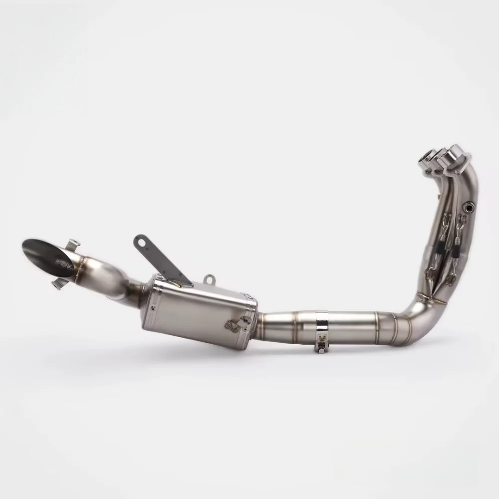 For ZONTES 703RR valve exhaust pipe, stainless steel bottom outlet full section, original appearance straight-through.