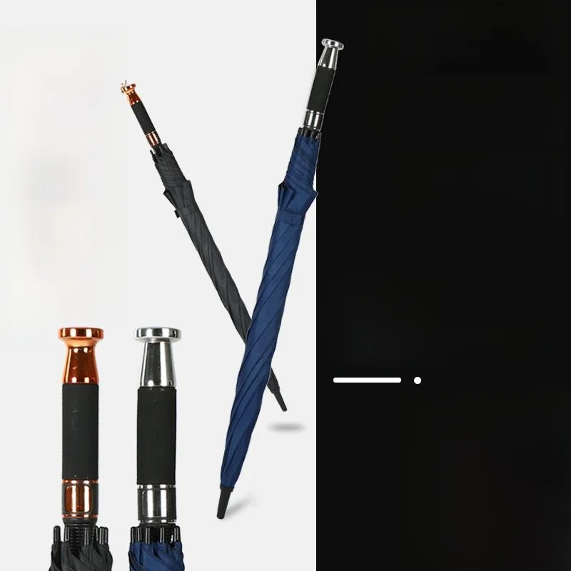 

Business Gift Golf Umbrella Long Handle Fiberglass Windproof Car Sunshade Black Glue Anti- UV Protection Home Daily Use