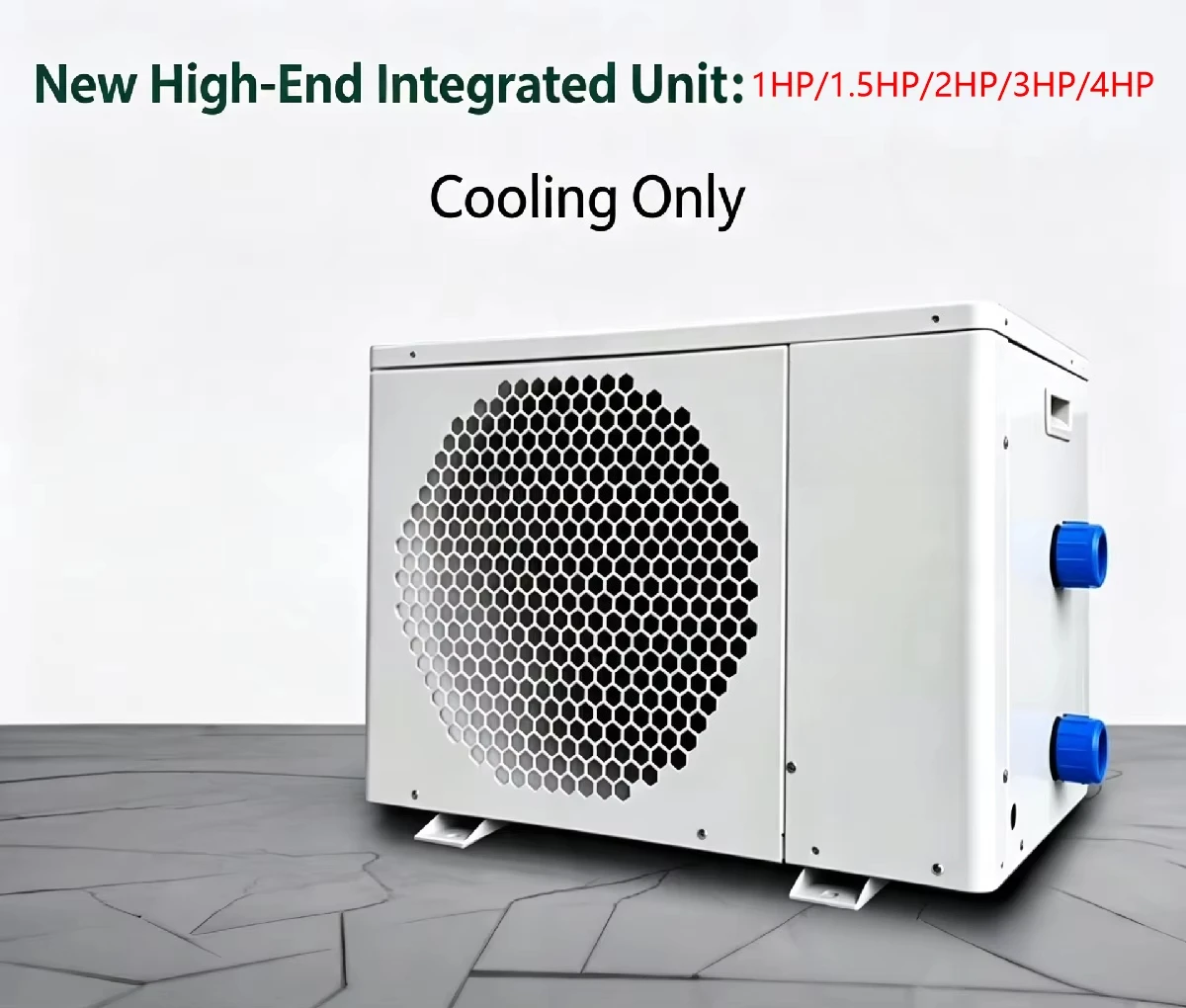 Energy Saving Variable Frequency Chiller, 12000BTU Cooling Heating, Integrated Thermostat for Aquarium Seafood Tank