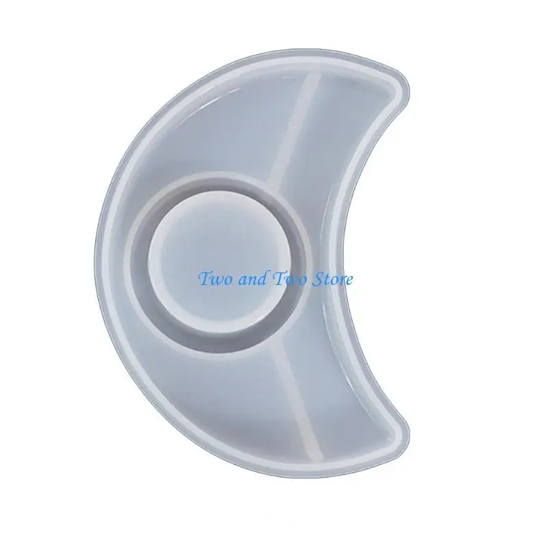 

HX6F Round Heart Star Epoxy Resin Mold Handmade Holder Silicone Mould DIY Art